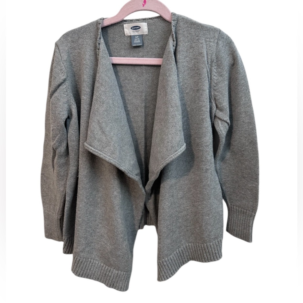 Old Navy | Girls Gray Cardigan | Size Small 6-7 | EUC